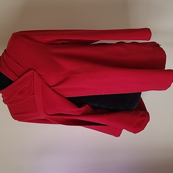 Pure Jill red wrap sweather Hooded size M - Picture 6 of 8